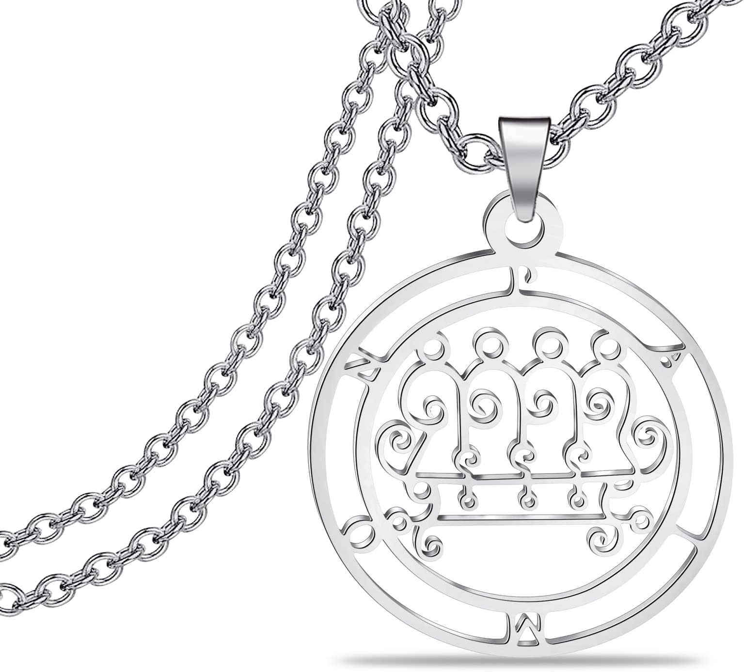 Lywjyb Birdgot Paimon Sigil Necklace Demon Seal Jewelry King Paimon Necklace Devil Gift For Men