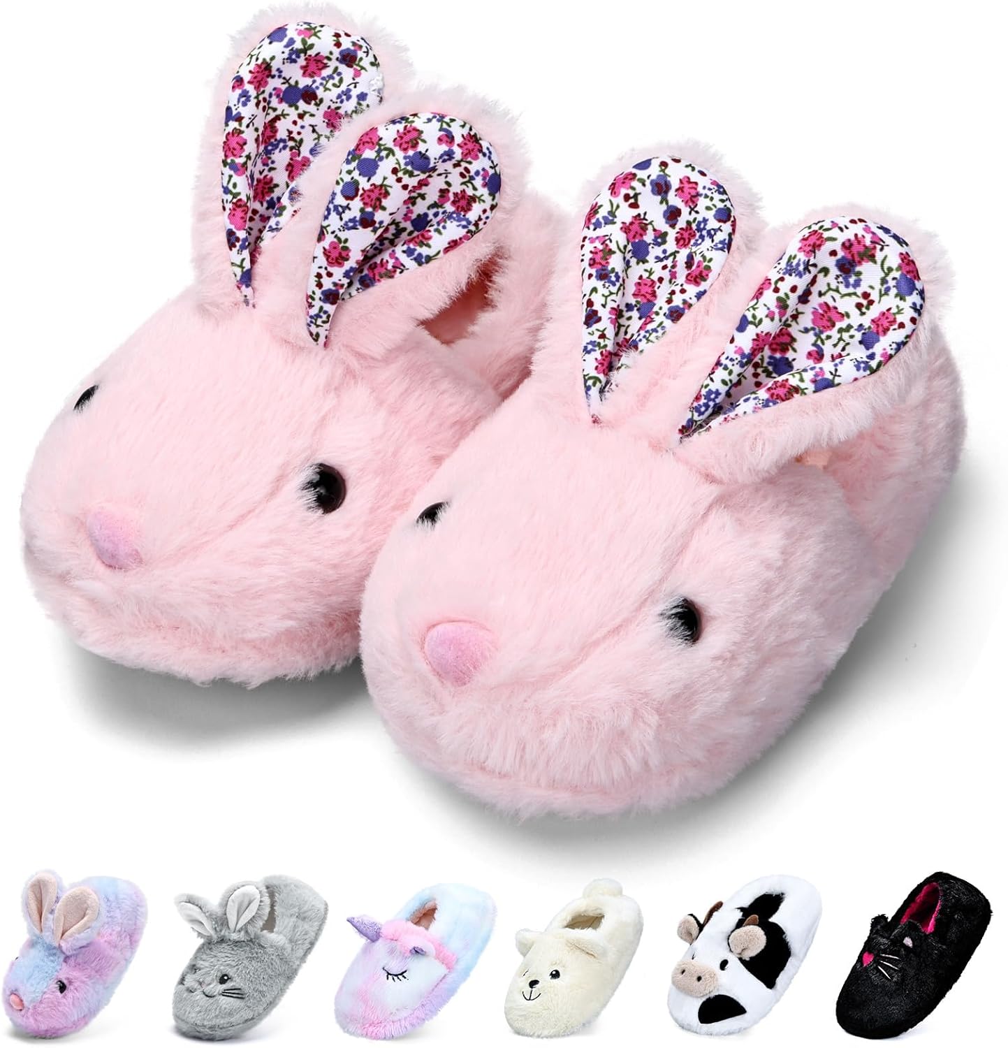 WateLves Toddler Slippers Unisex-Child Full Wrapped Bedroom Slipper Boys Girls Comfortable Winter House Shoes(Toddler/Little Kid/Big Kid)