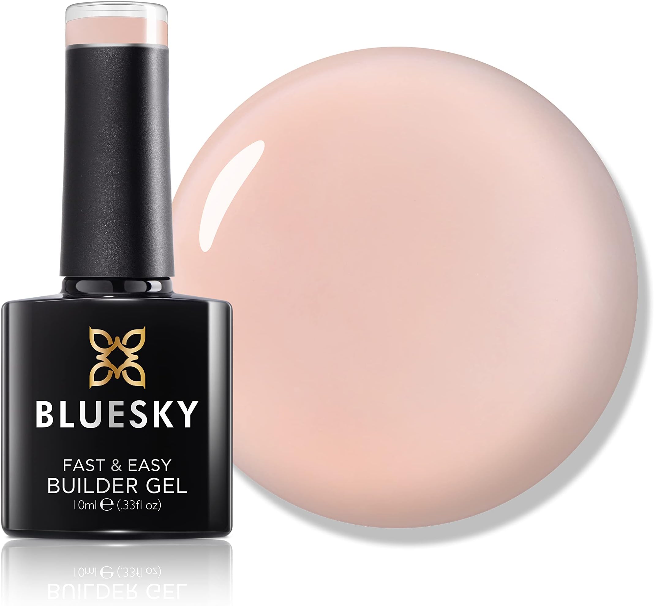 Bluesky All in One Fast & Easy Builder Gel 10ml, Latte - Nude Pink, Nail Strengthener and Extender for Long, Strong Nails & Nail Extensions, Requires Curing Under LED UV Nail Lamp