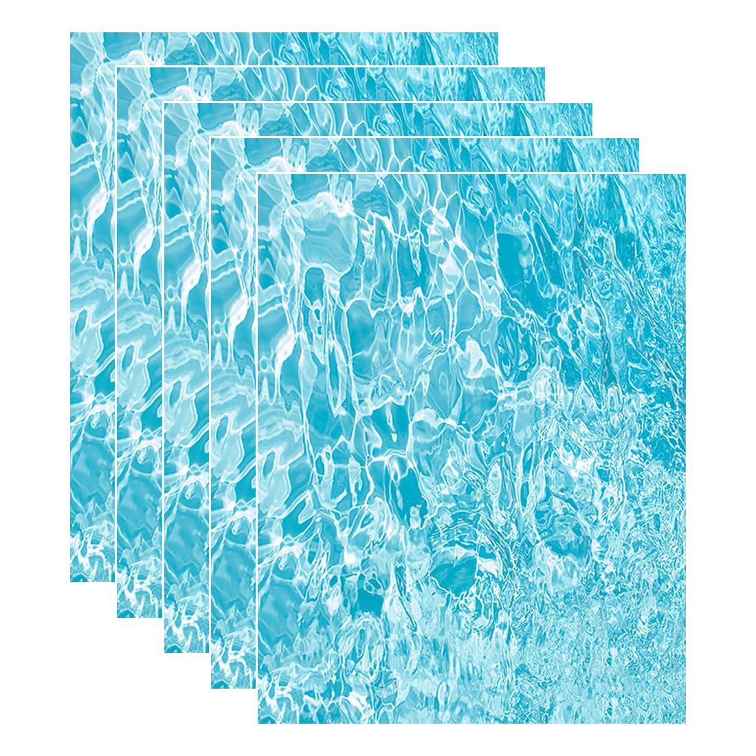 CPJJ 5 Foglio Oceano Atlantico di Effetto Acqua Ondulata Modello di Flusso in Miniatura Lago Fiume Flusso Diorama Scena Scenario Paesaggio Fai da Te