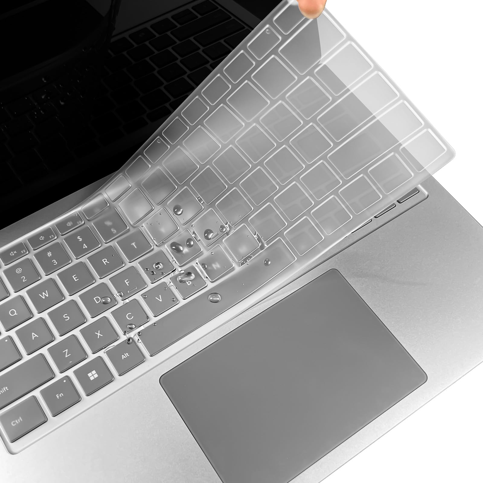 Ultra Thin Clear Keyboard Cover Protector Skin for 2024 Released Microsoft Surface Laptop 7 1.8"/15",US Keyboard Layout