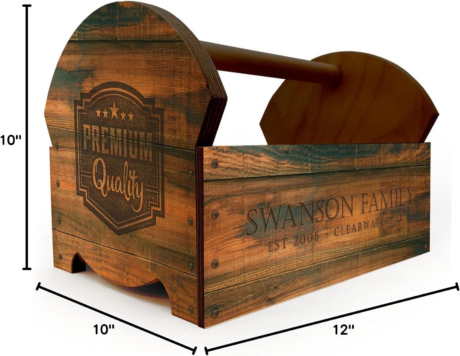 BARCONIC CONDIMENT CADDY - WOODEN CUSTOMIZABLE - VINTAGE DESIGN