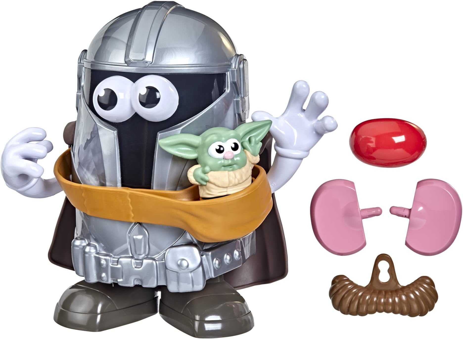 Mr Potato Head The Yamdalorian and The Tot - Figure Toy for Kids Ages 2 and Up, Star Wars Inspired Toy, Includes 14 Pieces
