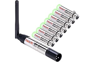 Wireless DMX512 Transmitter Receiver Set with 2.4G DMX Wireless Technology