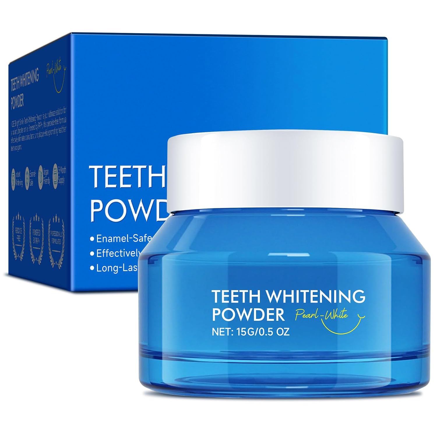 Teeth Whitening Powder- Advanced Whitens Teeth Removes Stubborn Stains Protects Enamel Freshens Breath and Promotes Overall Oral Health