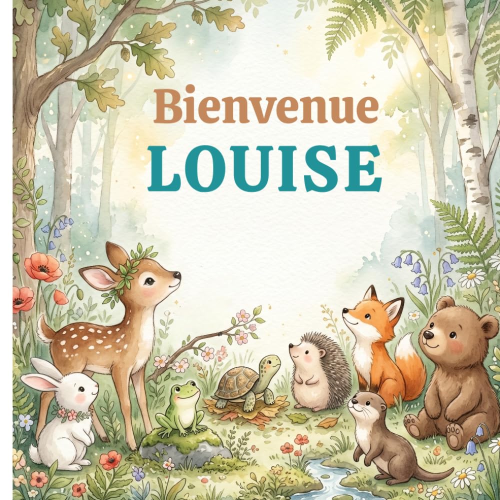Bienvenue Louise - Livre prénom personnalisé Fille 2-5 ans - Cadeau de naissance original