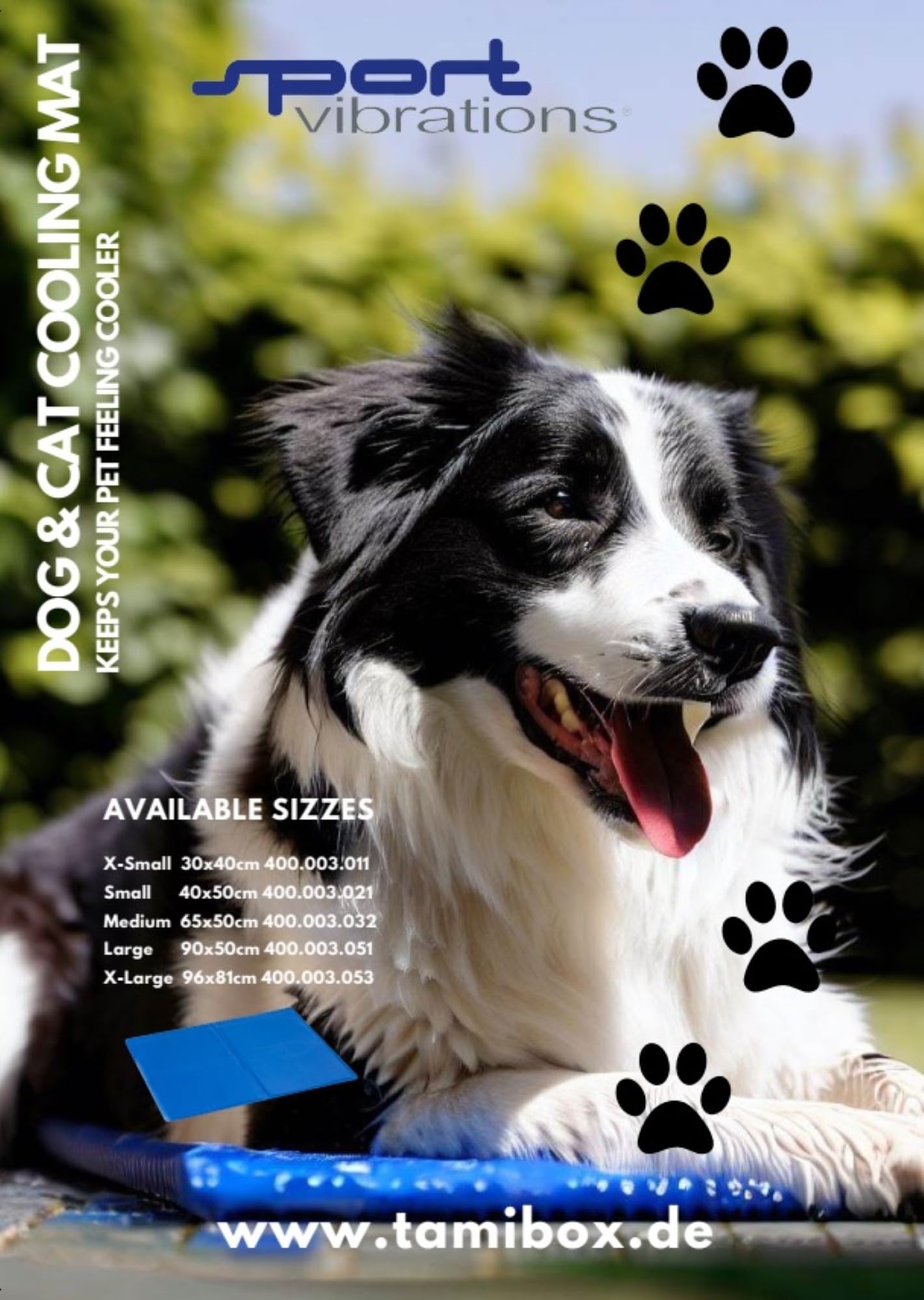 Tappetino refrigerante (Large 50 x 90 cm) per cani e gatti – Autoraffreddante, atossico, durevole e resistente ai graffi – rigenerazione automatica della funzione di raffreddamento