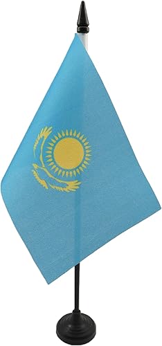 Miniatura 151 de Bandera de la bandera del Líbano de AZ, 3.9 x 5.9 in, bandera de escritorio libanesa, 5.9 x 3.9 in, barra y base de plástico negro