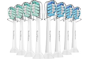 Compatible Philips Sonicare Replacement Toothbrush Heads (8-Pack)