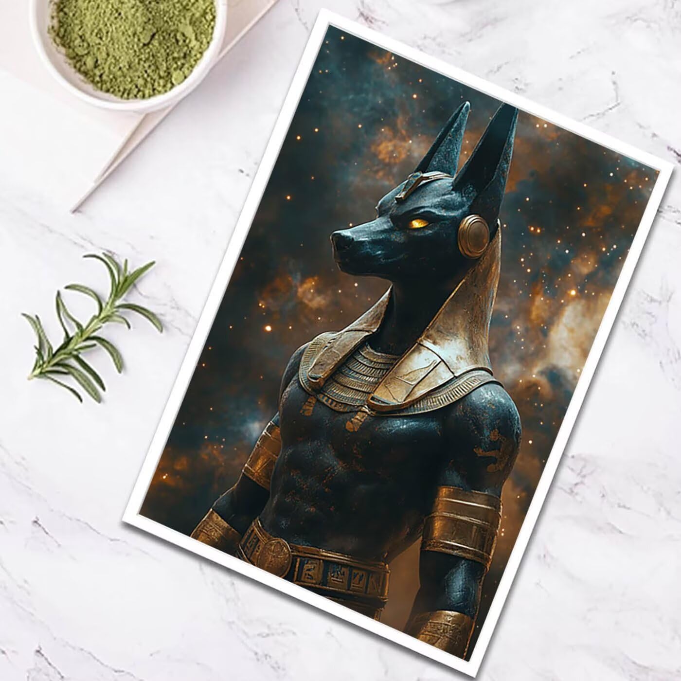 Anubis Malowanie po numerach, dla dorosłych, dzieci, malowanie po numerach, dla dorosłych farbą akrylową i pędzlami, gwiaździste niebo, kolorowe płótno do malowania, 40 x 137 cm, artykuły plastyczne