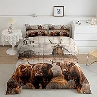 Vista 9 de Erosebridal Juego de edredón de molino de viento de madera, ropa de cama de molino de piedra, construcción de Holanda, estructura rural europea