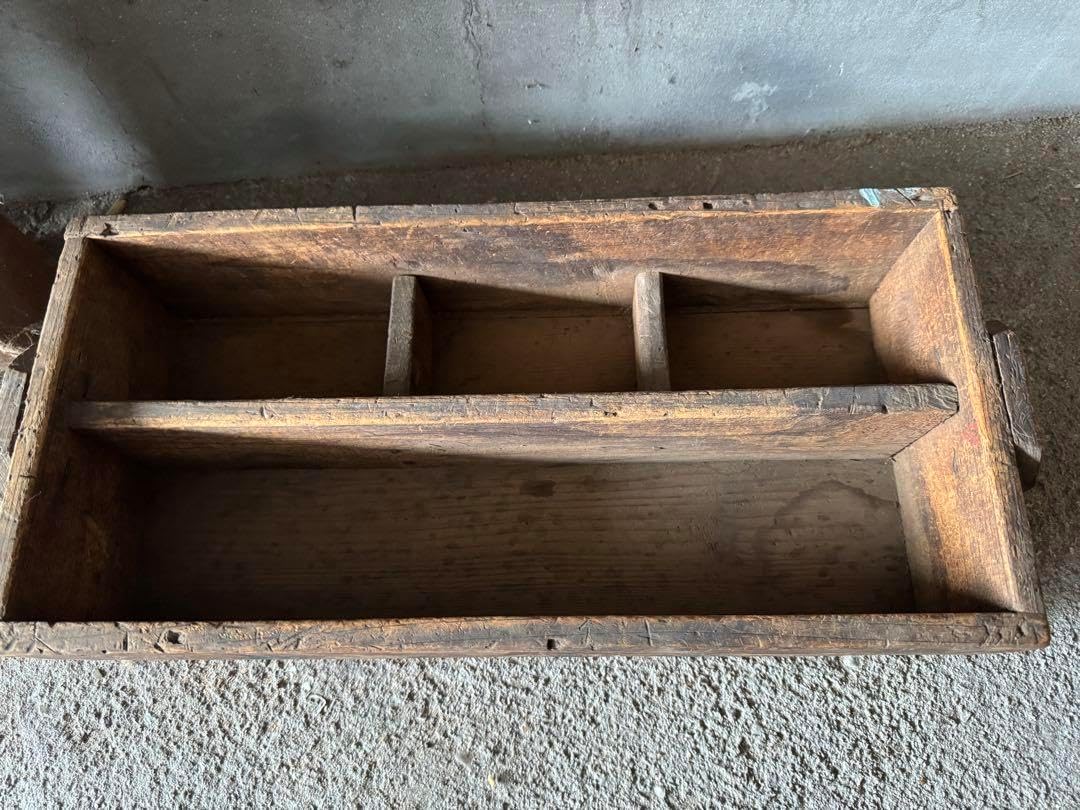 アンティーク 木製 大工道具箱 木製アンティーク 箱