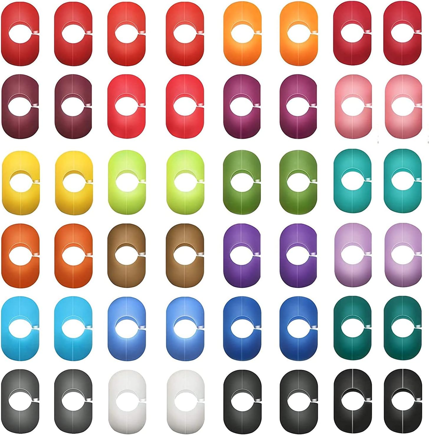 Anbane Glass Charms Markers Drink Markers, 48 Pcs Colorful markers Silicone Drink Markers for Drink Glass Bottle Banquets Wedding Party Supplies(24 Colors)