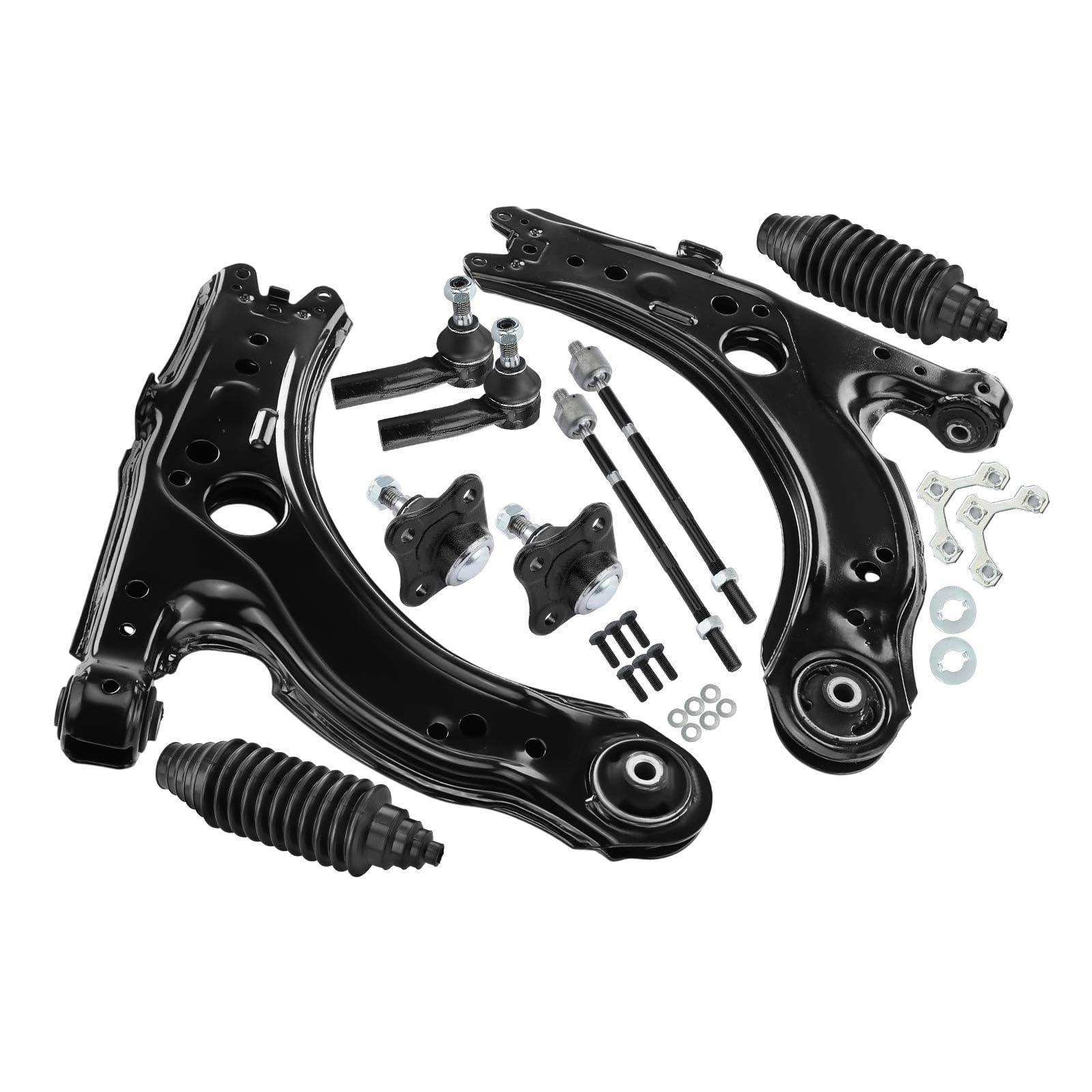 Frankberg 10x Juego de brazos transversales Eje delantero Compatible con A3 8L1 Leon 1M1 Toledo II 1M2 O.c.t.a.v.i.a I 1U2 B.o.r.a 1J2 Golf IV 1J1 Golf IV Variantee 1J5 Replace# K640176