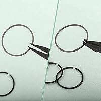 Vista 4 de Alicates de anillo de bloqueo de punta de ángulo de 9 pulgadas Alicates especiales con acabado negro para quitar la instalación de anillos