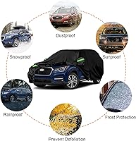 Vista 5 de Fundas impermeables para automóvil de repuesto para Subaru Ascent 2019-2025, 6 capas para todo clima, cubierta de automóvil de ajuste personalizado