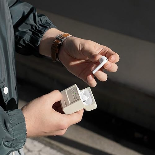 Miniatura 6 de elago AW3 - Funda de silicona compatible con Airpods 1 y 2, diseño clásico de monitor, luz LED visible, funda de silicona de alta calidad [patente