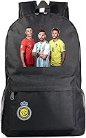 Vista 1 de UMocan Cristiano Ronaldo - Mochila ligera para adolescentes, Relámpago negro, Mochilas Daypack