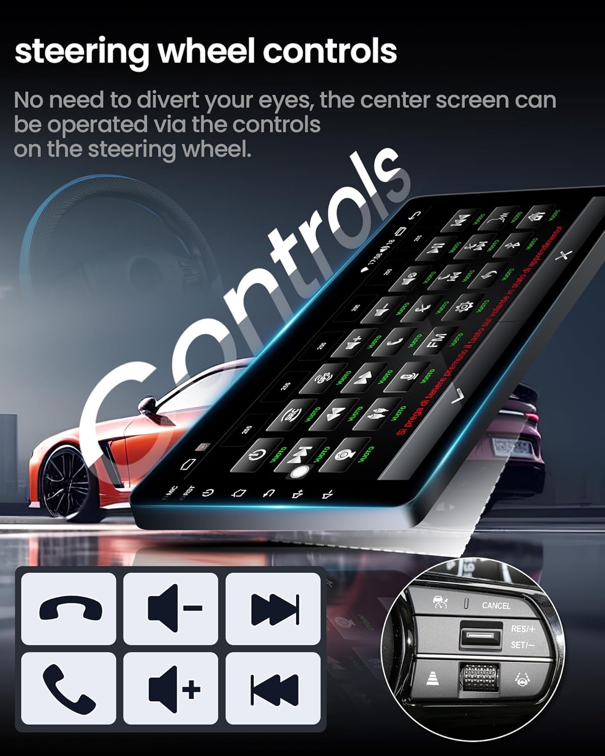 8Core 4+64G Car Radio for Toyota Corolla 2009-2013: Upgrade 9 Inch 1280x800P IPS Touchcreen Stereo with 5G-WiFi GPS Navigation CarPlay Android Auto Bluetooth FM 1080P Backup Camera SWC