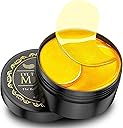24K Gold Under Eye Patches - 60 Pack for Puffy Eyes, Dark Circles, Bags & Wrinkles with Collagen & Hyaluronic Acid - Eye Care Pads for Daily Skincare (Gold)