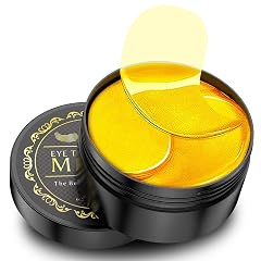 NAZANO 24K Gold Under Eye Patches - 60 Pack for Puffy Eyes Dark Circles Bags Wrinkles with Collagen