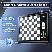 Vista 3 de Electronic Chess Set, Computer Chess Game, Electronic Chess Set Game, Chess Sets Games Lovers, for Beginners Great Partner for Play and Practice