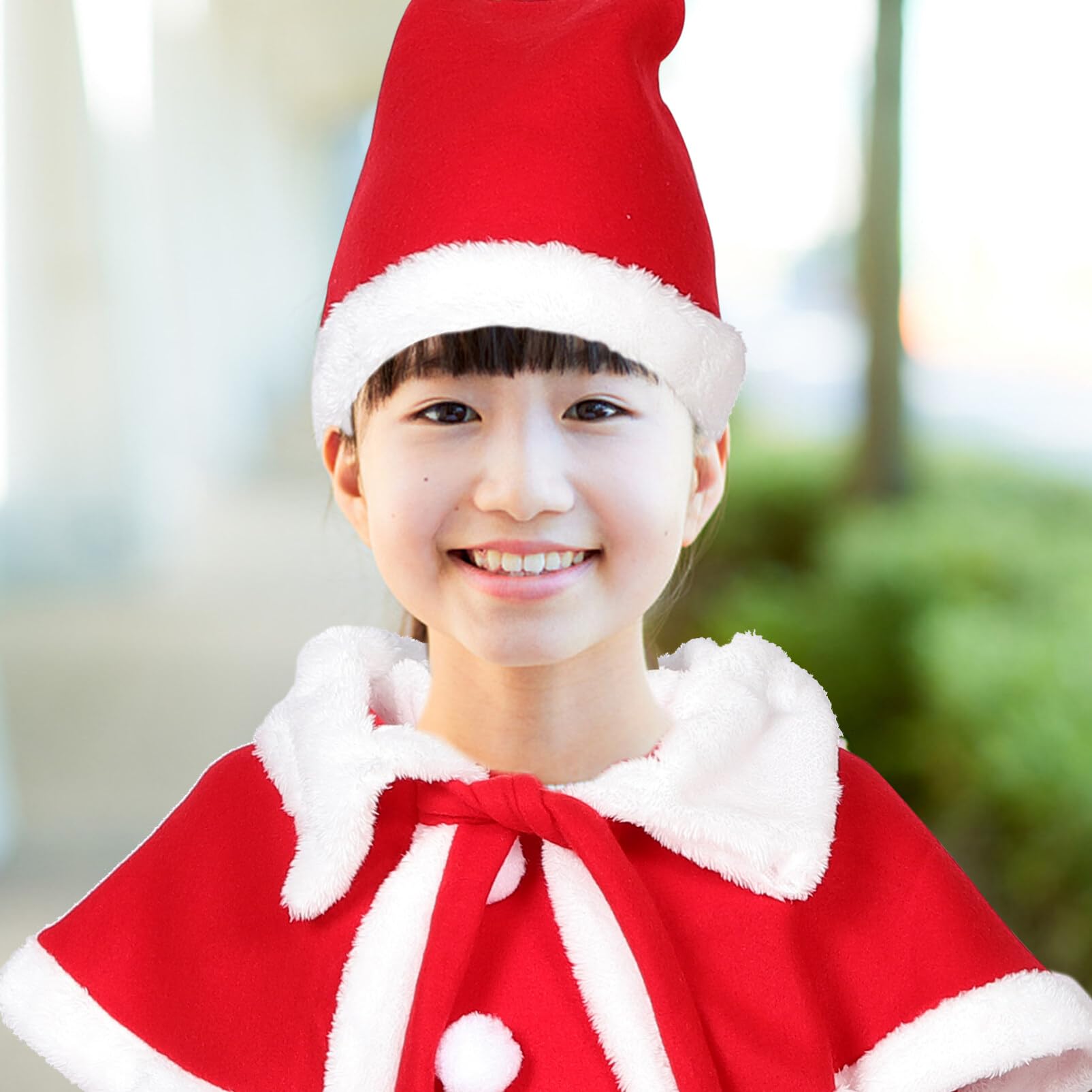 SOIMISS Costume de Père Noël pour Fille avec Robe Chapeau Châle et Ceinture pour Noël et Fêtes