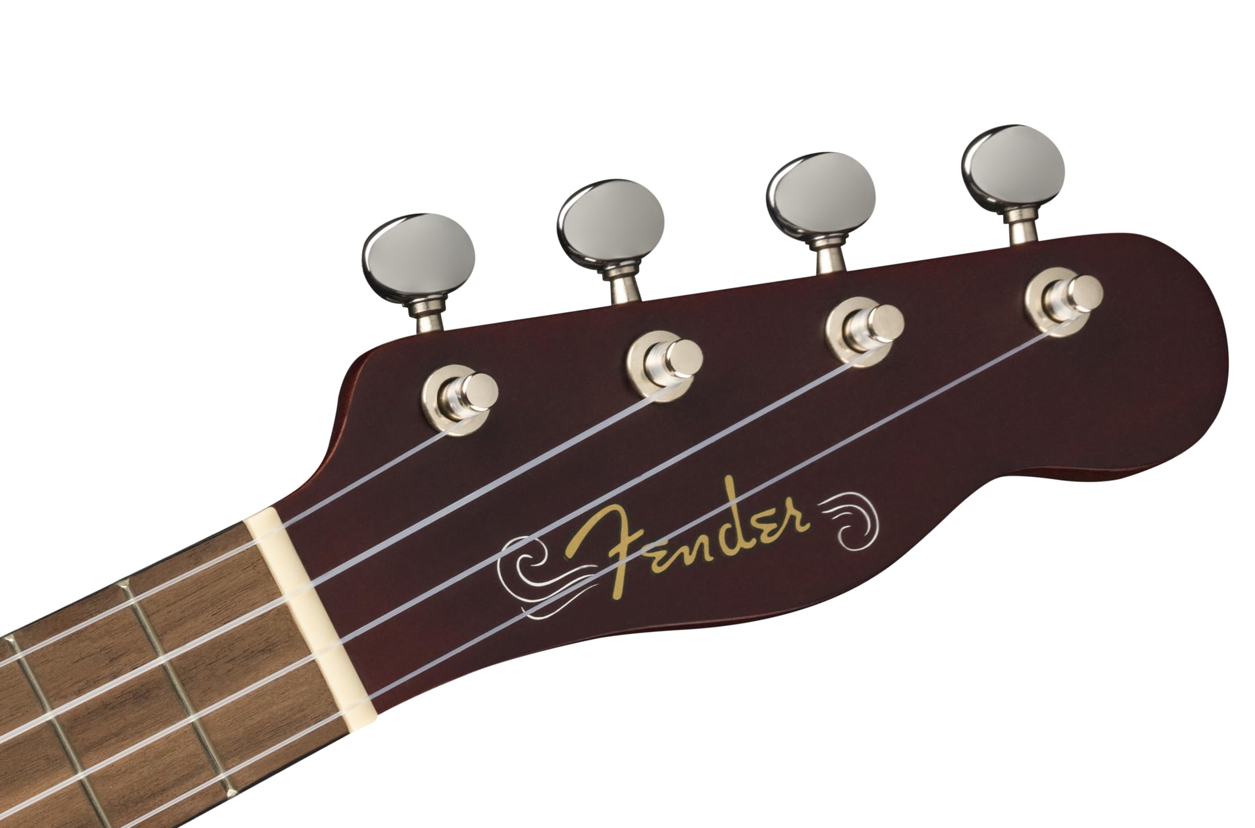 Fender California Coast Venice Ukulele Soprano, Sunburst a 2 Colori, Tastiera in Noce, Manico Slim C, Ponte Senza Nodi, Paletta Tele a 4-in-Linea