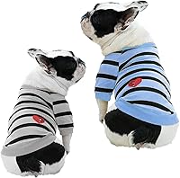 Vista 18 de Suéteres para Perros Camisetas a Rayas para Perros Sudadera Ropa para Mascotas Suéter para Perros Pequeños, Mediano, Rosa
