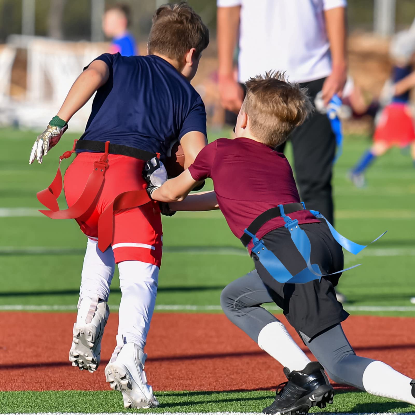 Hungdao Cinture da calcio regolabili per 12 giocatori, per bambini, adolescenti, adulti, squadre, allenamento, eventi sportivi