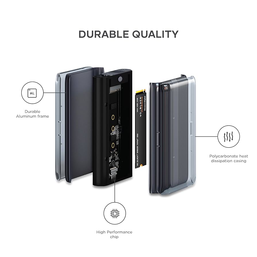 Satechi M.2 エンクロージャー USB4 NVMe SSD ケース USB4 NVMe SSD Pro Enclosure | Satechi - Apple and PC Accessories