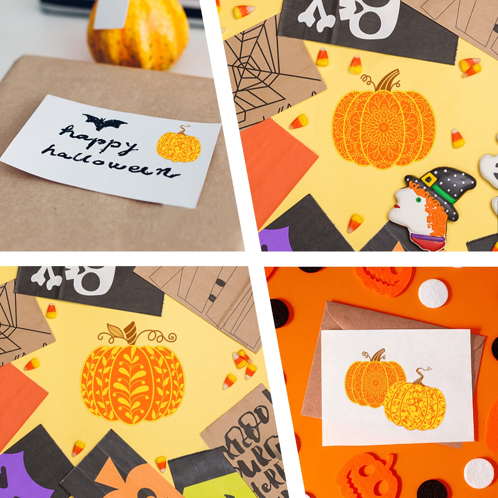 Amazon.com: PH Pandahall Halloween Stamps Pumpkin Clear Silicone  display picture 1