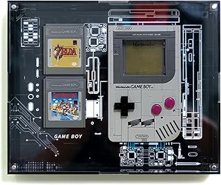 ビルディングブロック72046ディスプレイボックス (レゴ スーパーマリオGame -Boy おもちゃサイズ対応、レゴ製ではありません)、マグネット式フロントドア、防塵アクリル、壁取り付け可能 - スペースを最大化、組み立てブロック愛好家へのギフト、27cm x 22cm x 6cm (ディスプレイボックスのみ)。