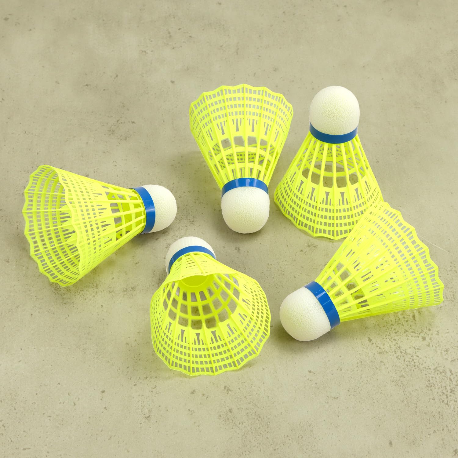 QWORK® Set di 18 Volani Badminton in Nylon - Elevata Resistenza agli Urti e Volo Stabile