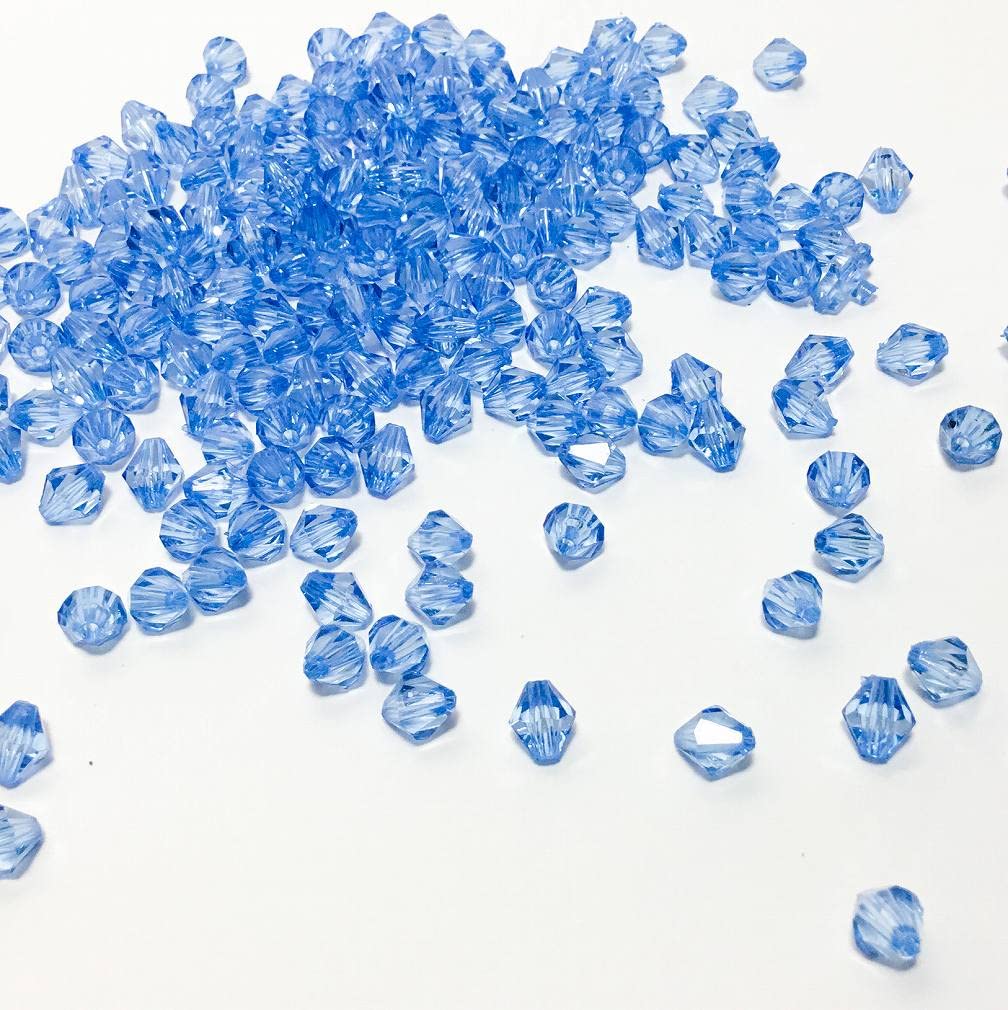 Amazon | ビーズクラブ アクリルビーズ 青 ダイヤカット 8mm 300個