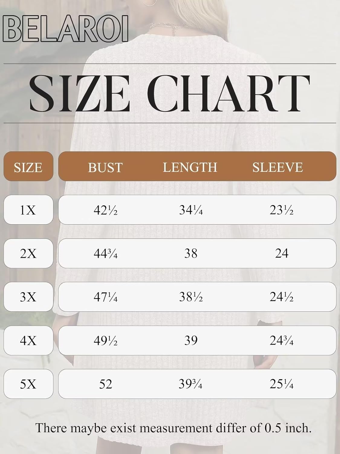 BELAROI Plus Size Sweater Dress for Women Tshirt Fall Dresses Winter V Neck Long Sleeve Pockets Casual Party Loose Fit - Image 7