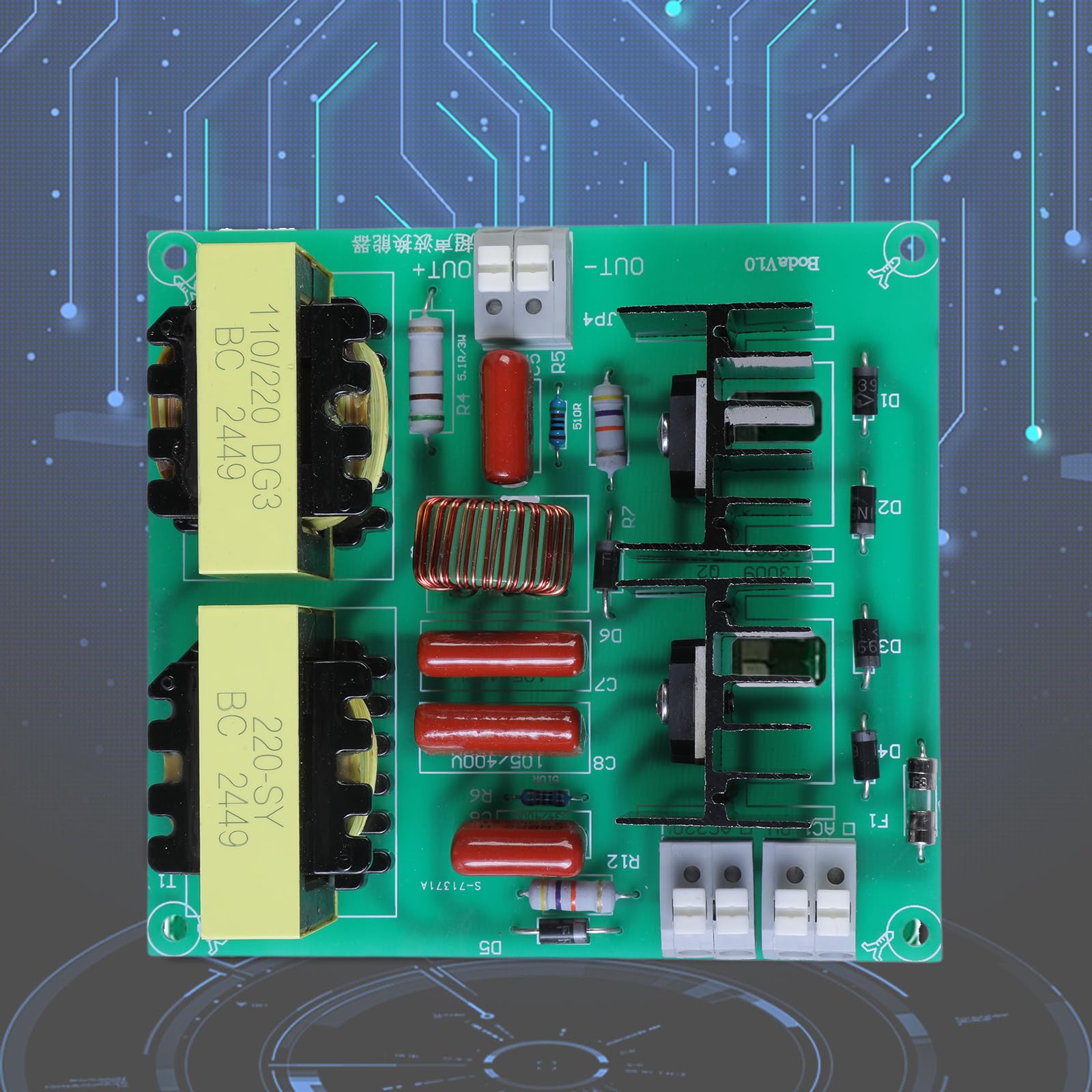 Precisions Engineered - Limpiador ultrasónico PCB 150 W con convertidores metálicos para uso en taller, placa de limpieza ultrasónica
