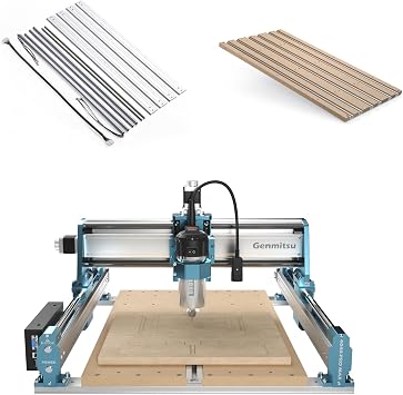 Genmitsu CNC Machine 4040-PRO MAX Upgrade to 4060 with 710W Trimmer CNC Router & Linear Rail Driven, 3 Axis Engraving Machine for Wood Metal Acrylic Cutting Milling