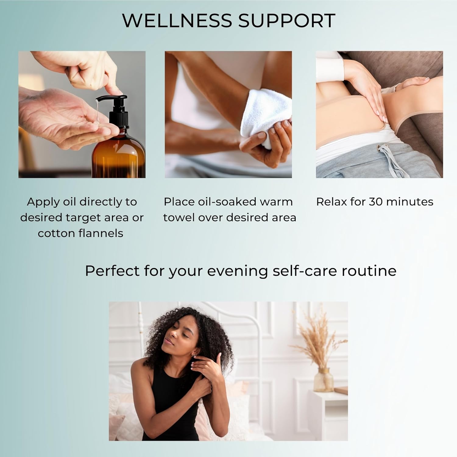 Niyavera Organic Castor Oil USDA Certified 16oz - 100% Pure Golden Cold Pressed Unrefined Hexane Free for Hair Growth, Eyelashes, Eyebrows, Skin - Glass Bottle with Pump - Image 7