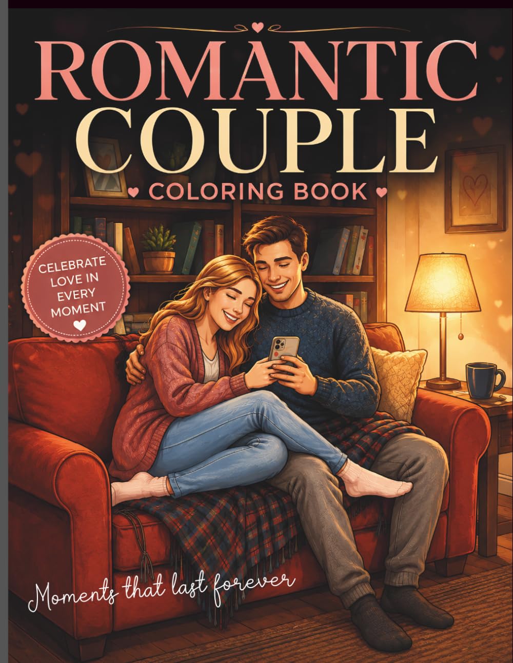 Romantic Couple Coloring Book: Beautiful Coloring Pages for Couples, Anniversary Gifts, Date Nights and Cozy Love Moments