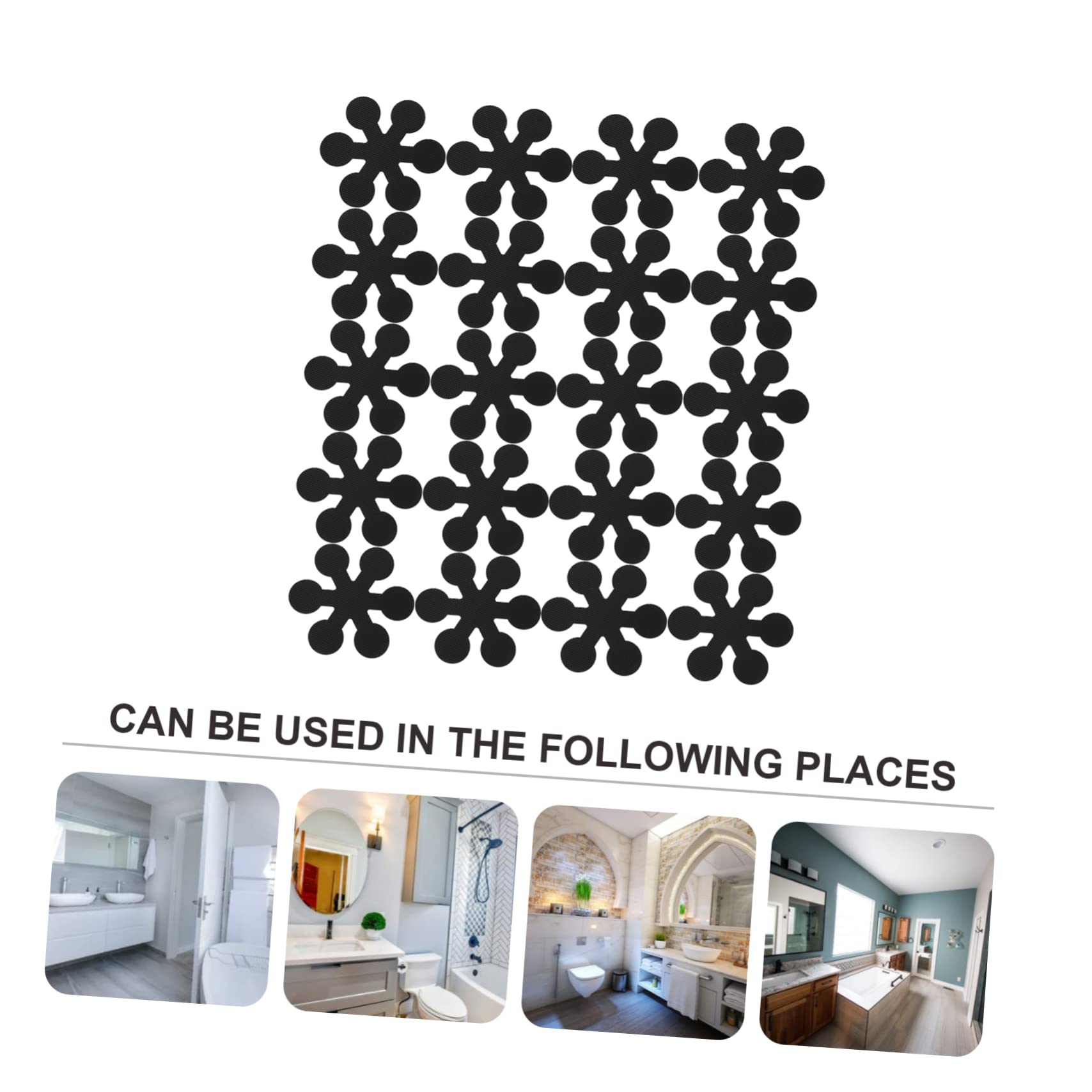80piezas Pegatinas Antideslizantes para Baño Tiras Autoadhesivas De Peva Decorativas y Resistentes para Bañeras y Suelos Uso Escaleras y Superficies Diversas