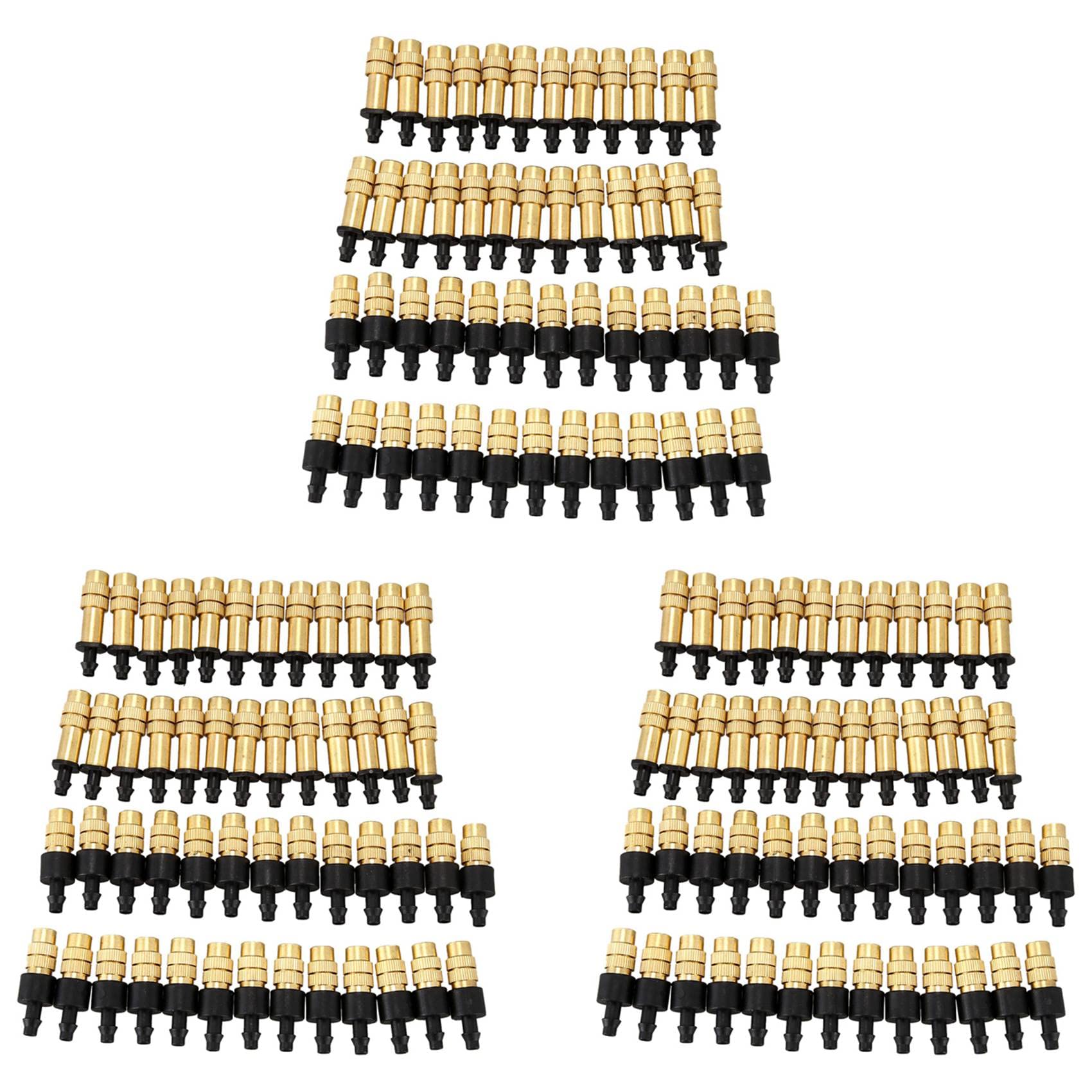 Jnchdghwa 150PCS Adjustable Sprayer Brass Misting Nozzle Atomizing Sprinkler for Mini Drip Garden Watering Irrigation