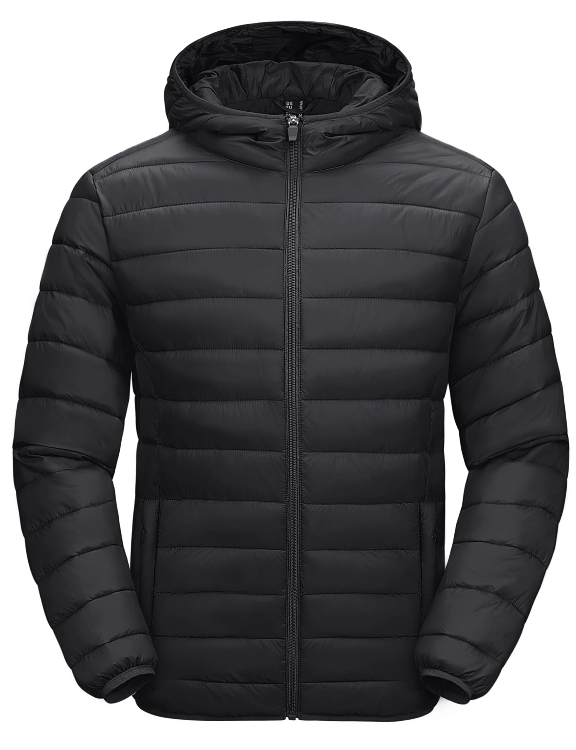 MAGCOMSEN Puffer Jacket for Men Lightweight Winter Down Jackets with Hood Packable Coat