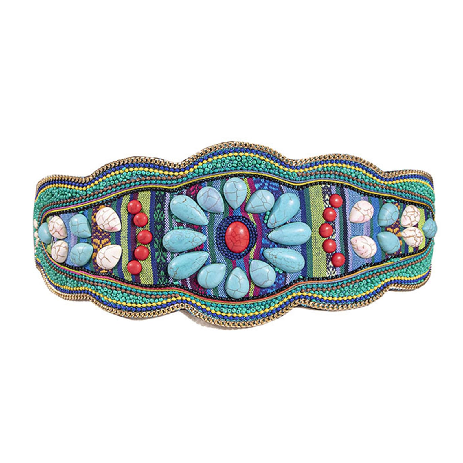 Amazon.com: Nawwgy Bohemian Turquoise Handmade Bead Girdle  display picture 1