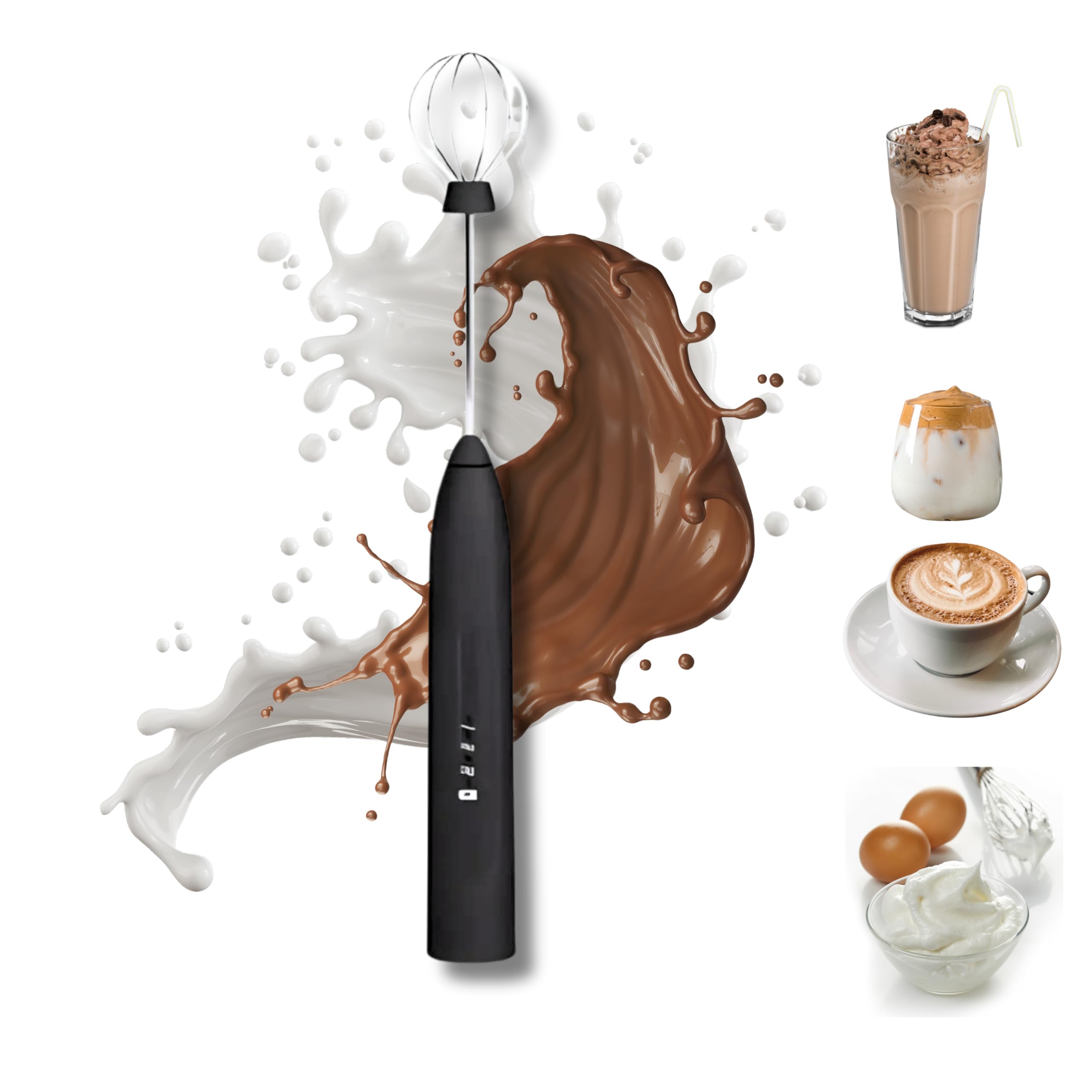 Misturador Bebidas Ovos Whey Mini Mixer Fuê Portátil Elétrico
