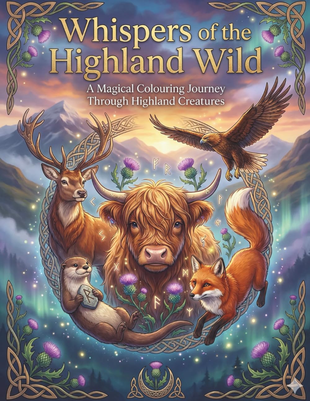 Whispers of the Highland Wild: A Magical Colouring Journey Through Highland Creatures