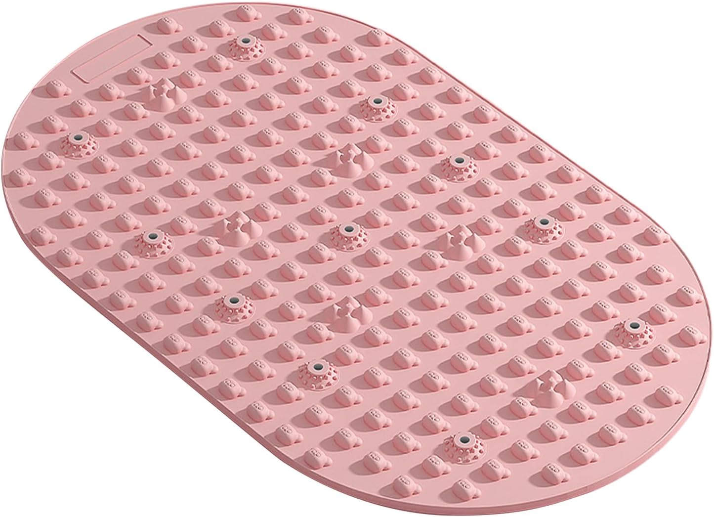 Double Sided Foot Relief Mat - Portable Non Slip Floor Massager | Home Gym Travel Meditation Daily Comfort Support for Yoga Practice, Stimulation Pad
