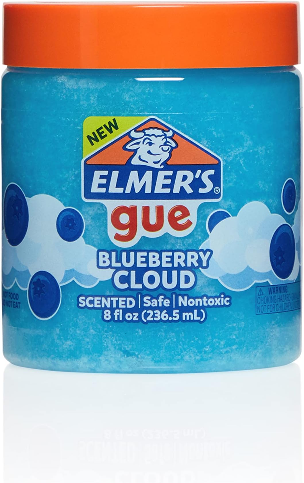 Elmer's GUE Pre Made Slime, Blueberry Cloud Slime, Scented, 2 Count