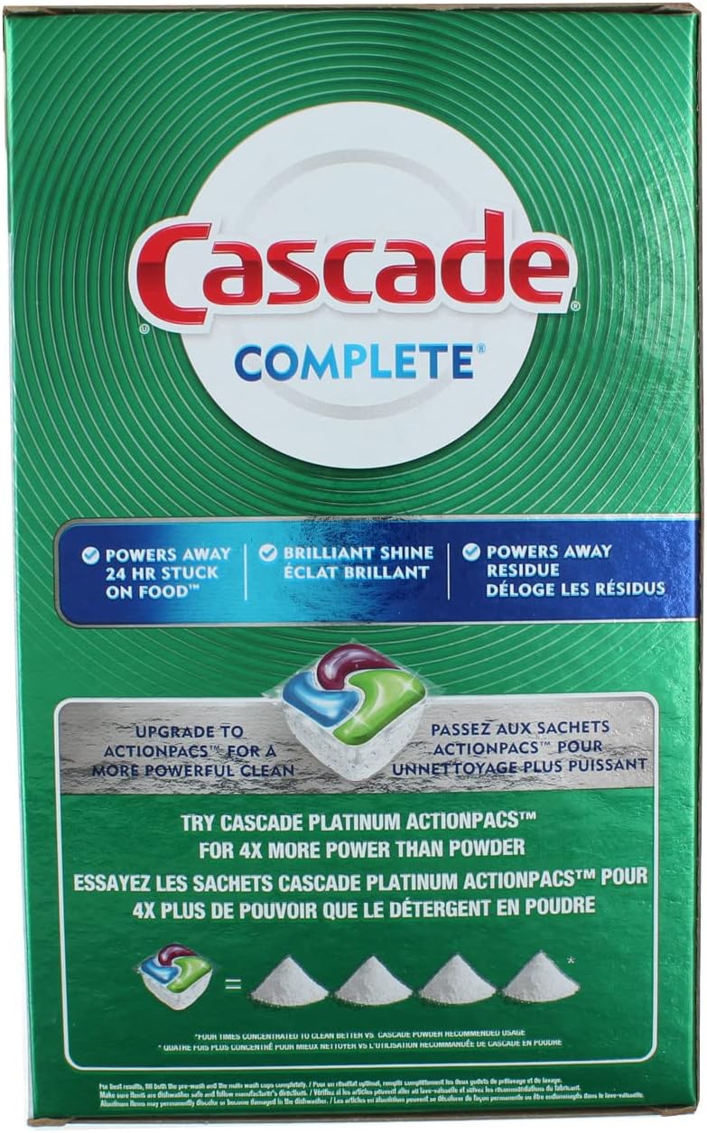 Cascade Complete Powder Dishwasher Detergent - Fresh Scent - 75oz (Pack of 4)