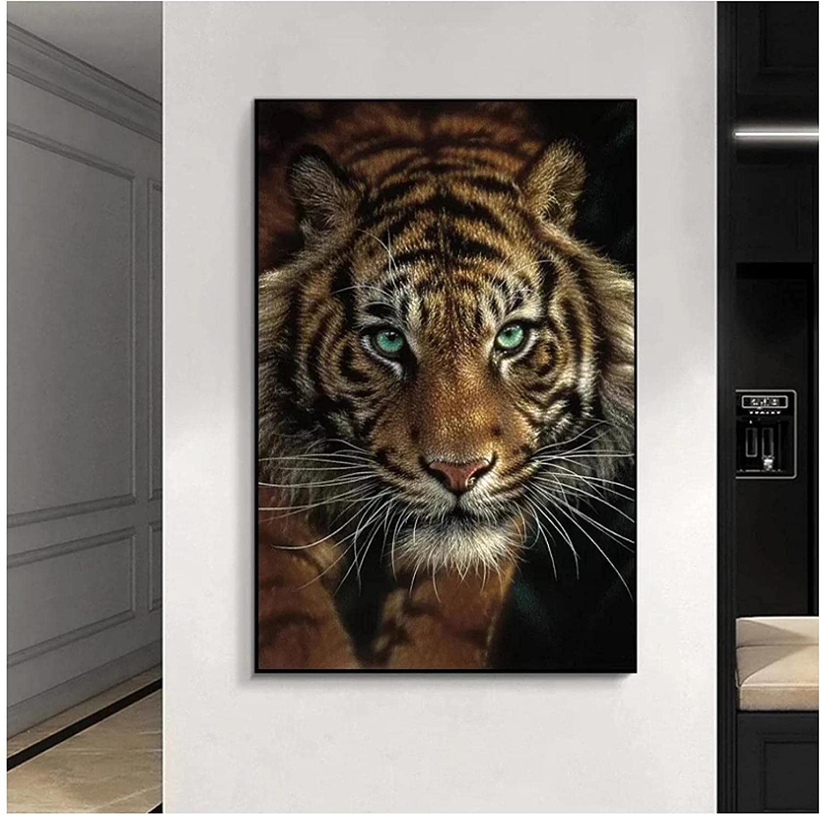 Amazon.co.jp: 版画とポスターアフリカの野生の虎動物絵画現代の